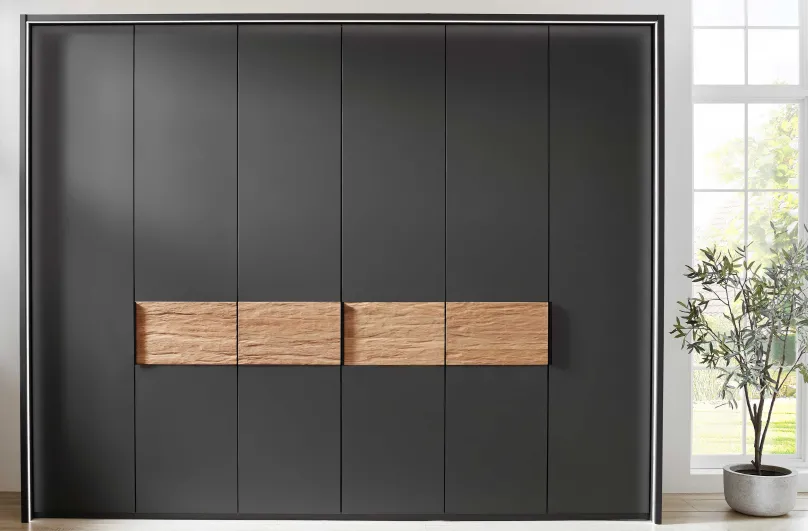 Wiemann Möbel Acapulco Kleiderschrank grau modern Clearance