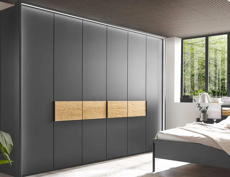 Wiemann Möbel Acapulco Kleiderschrank grau modern Clearance