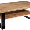 Ideal Möbel Ada Couchtisch Baumkante mit Ablage Discount