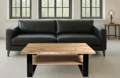 Ideal Möbel Ada Couchtisch Baumkante mit Ablage Discount