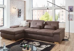 Megapol Atlantis Sofa mit Sitztiefenverstellung Hot