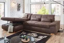 Megapol Atlantis Sofa mit Sitztiefenverstellung Hot