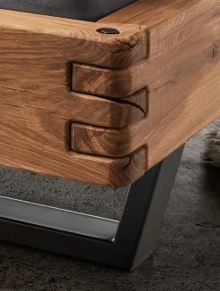 TPT Möbel Balkenbett 820 wildeiche Discount