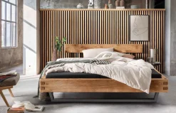 TPT Möbel Balkenbett 820 wildeiche Discount