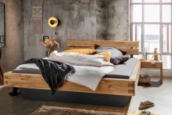 TPT Möbel Balkenbett 820 wildeiche Discount