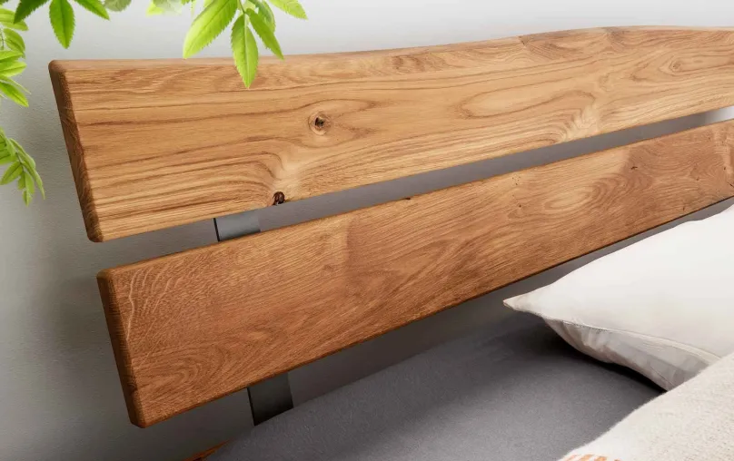 TPT Möbel Balkenbett 820 wildeiche Discount
