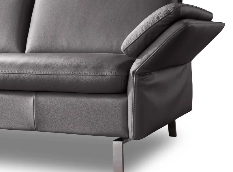 Leu Swiss Belen Ledercouch 3-Sitzer