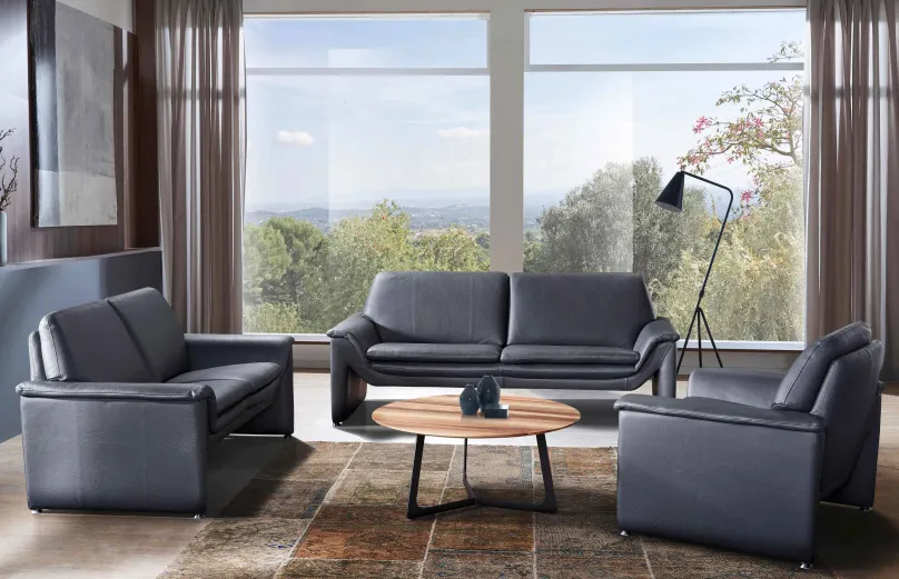 Leu Swiss Bellina Ledercouch -Sitzer New
