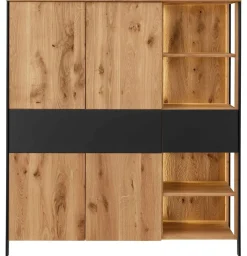 TPT Möbel Boston Highboard Massivholz modern Clearance
