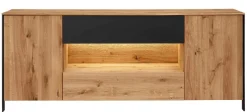 TPT Möbel Boston Sideboard eiche schwarz Best