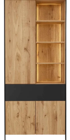 TPT Möbel Boston Wohnzimmerschrank eiche massiv Outlet