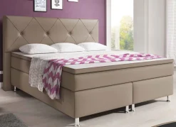 mkpreis Boxspringbett mit hohem Kopfteil Outlet