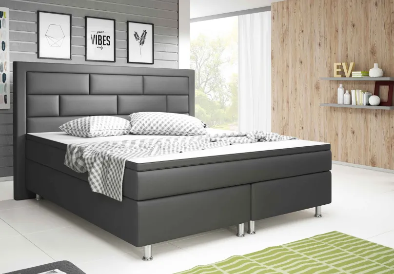 mkpreis Boxspringbett mit hohem Kopfteil Outlet