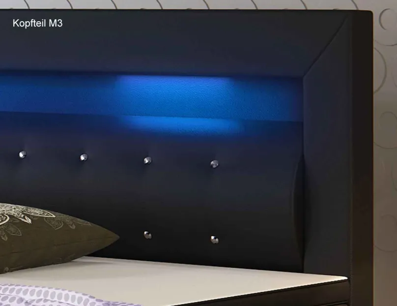 mkpreis Boxspringbett mit LED Hot