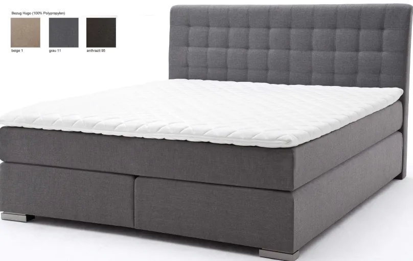 Meise Möbel GmbH & Co.KG Boxspringbett 180x200 grau Discount