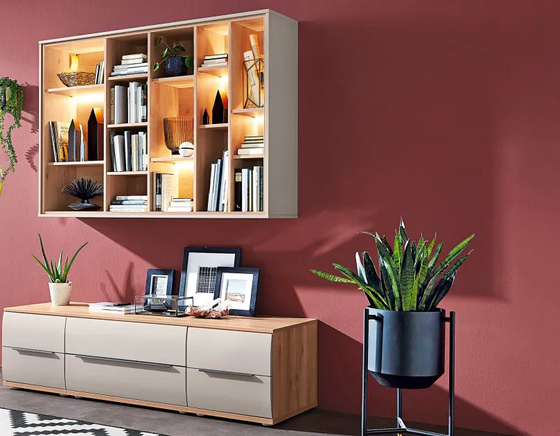 Stralsunder Möbelwerke Breege Bücherregal mit TV-Element Hot
