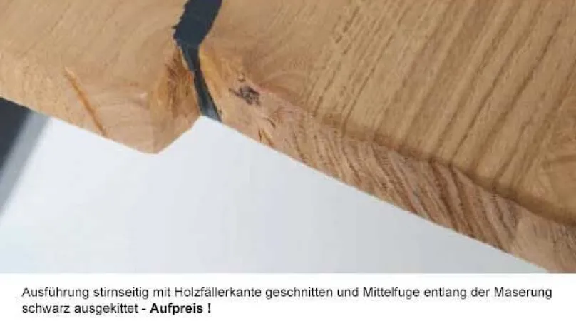 Schösswender Möbel Carbonara Baumkantentisch eiche New