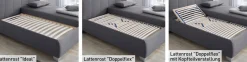 HAPO GmbH & Co. KG Clarissa Polsterbett mit Stauraum 100x200 Outlet