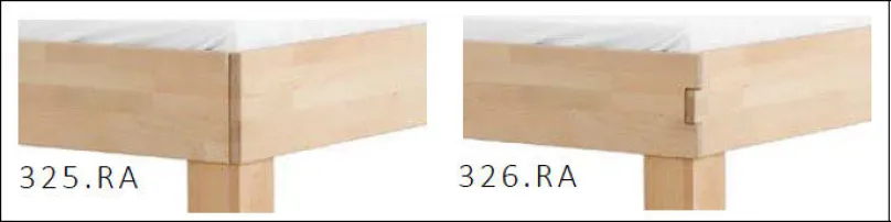 Dico Möbel Classic 388 Holzbett mit gepolstertem Kopfteil Online