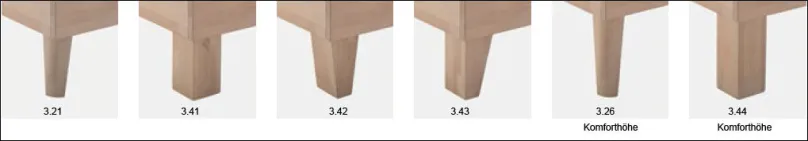 Dico Möbel Classic 388 Holzbett mit gepolstertem Kopfteil Online