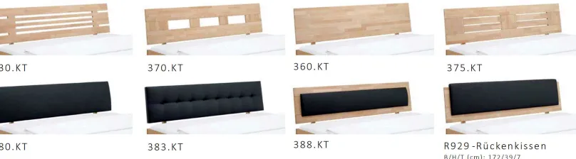 Dico Möbel Classic 388 Holzbett mit gepolstertem Kopfteil Online