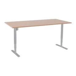 ConSet höhenverstellbarer Schreibtisch STEH / Sitz 100kg Gestell rund Hot