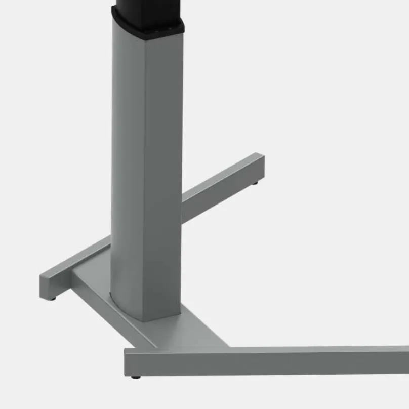 ConSet Steh Schreibtisch herzförmig verstellbar weiß buche Outlet