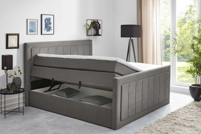 HAPO GmbH & Co. KG Cosima Boxspringbett 120x200 mit Bettkasten Hot