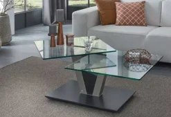 Vierhaus Vertrieb GmbH & Co. KG 1019 Couchtisch drehbar 2 Ebenen