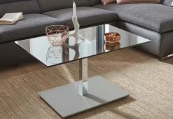 Vierhaus Vertrieb GmbH & Co. KG 2598 Couchtisch Glas Metall höhenverstellbar Hot