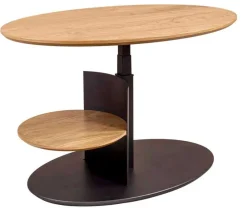 Vierhaus Vertrieb GmbH & Co. KG 7602 Couchtisch oval höhenverstellbar Clearance