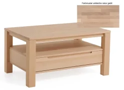 Dico Möbel Couchtisch wildeiche massiv mit Schublade Online