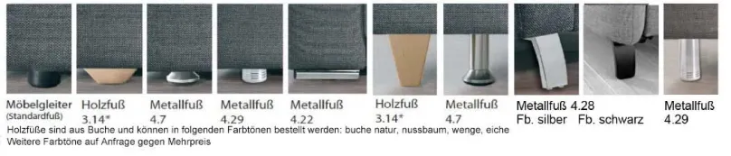 Dietsch Polstermöbel GmbH Davina Sofa mit Schlaffunktion