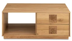 TPT Möbel Davos Couchtisch eiche massiv Schublade Outlet