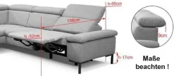 DFM Polstermöbel Detroit Ecksofa modern Hot