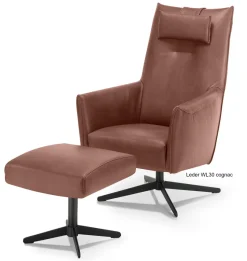 DFM Polstermöbel Dex Sessel mit Hocker Best