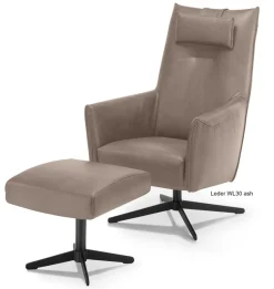 DFM Polstermöbel Dex Sessel mit Hocker Best