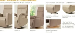 Dietsch Polstermöbel GmbH Dietsch Motion TV Sessel mit Relaxfunktion Leder und mehr