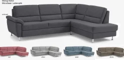 Dietsch Polstermöbel GmbH Dietsch Onyx Ecksofa mit Querschläfer in vielen Farben Outlet