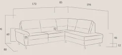 Dietsch Polstermöbel GmbH Dietsch Onyx Ecksofa mit Querschläfer in vielen Farben Outlet