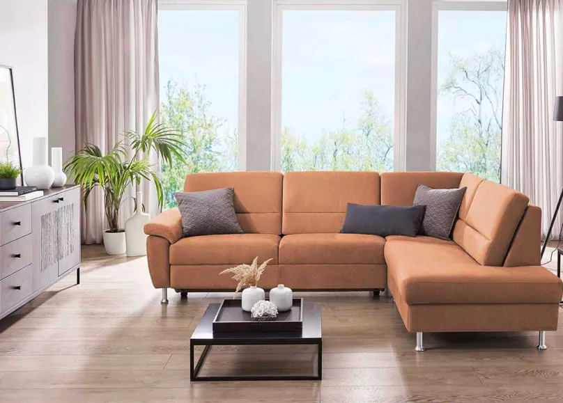 Dietsch Polstermöbel GmbH Dietsch Onyx Ecksofa mit Querschläfer in vielen Farben Outlet