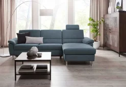 Dietsch Polstermöbel GmbH Dietsch Onyx Schlafsofa mit Ottomane in vielen Farben