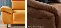 Dietsch Polstermöbel GmbH Dietsch Rhodos Ecksofa mit vielen Funktionen individuell