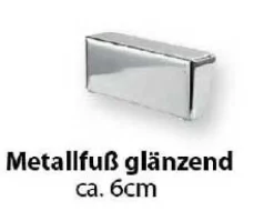 Megapol Ecksofa blau Samt Discount