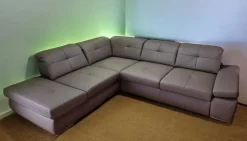 Polinova Ecksofa mit Sitztiefenverstellung Outlet
