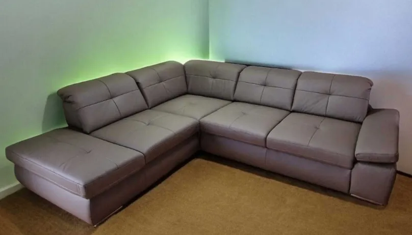 Polinova Ecksofa mit Sitztiefenverstellung Outlet