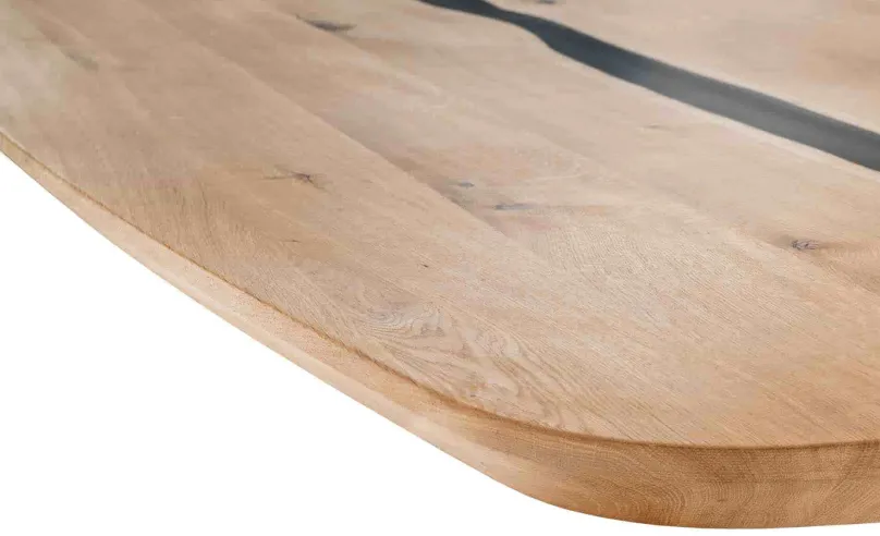 TPT Möbel Esszimmertisch oval Holz