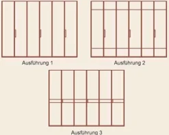 Staud Möbel GmbH & Co.KG Extenso Kleiderschrank mit Glastüren Clearance