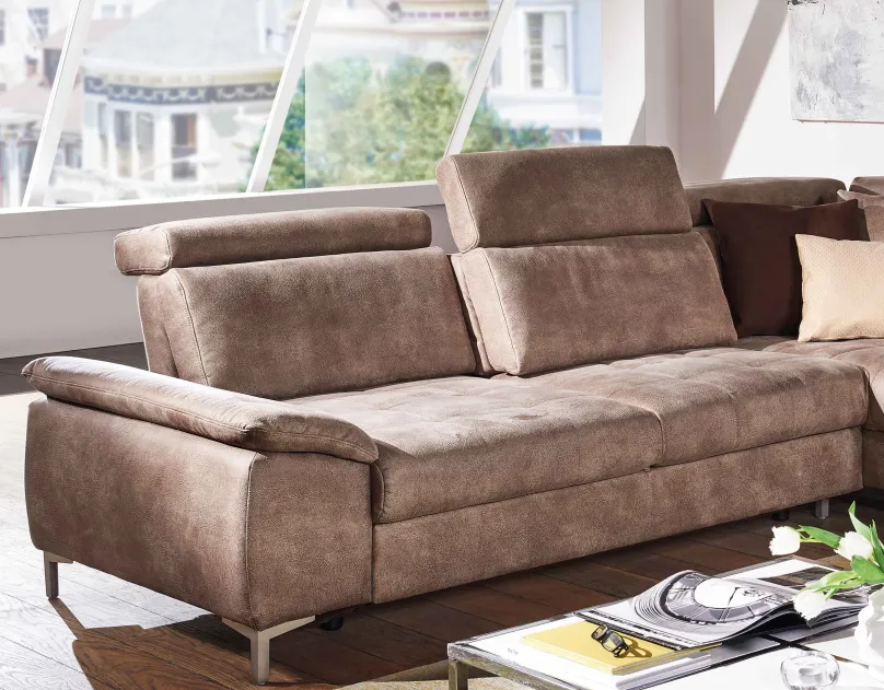 Dietsch Polstermöbel GmbH Family Relax Ecksofa mit Schlaffunktion Discount