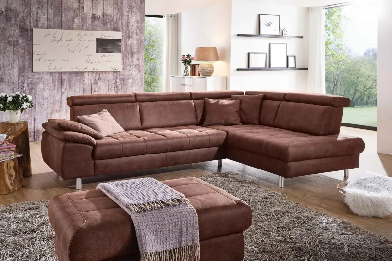 Dietsch Polstermöbel GmbH Family Relax Ecksofa mit Schlaffunktion Discount